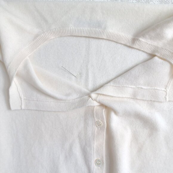 RICHARD GRAND Cashmere LS 3 Pocket Cardigan Sweater S - Picture 7 of 7